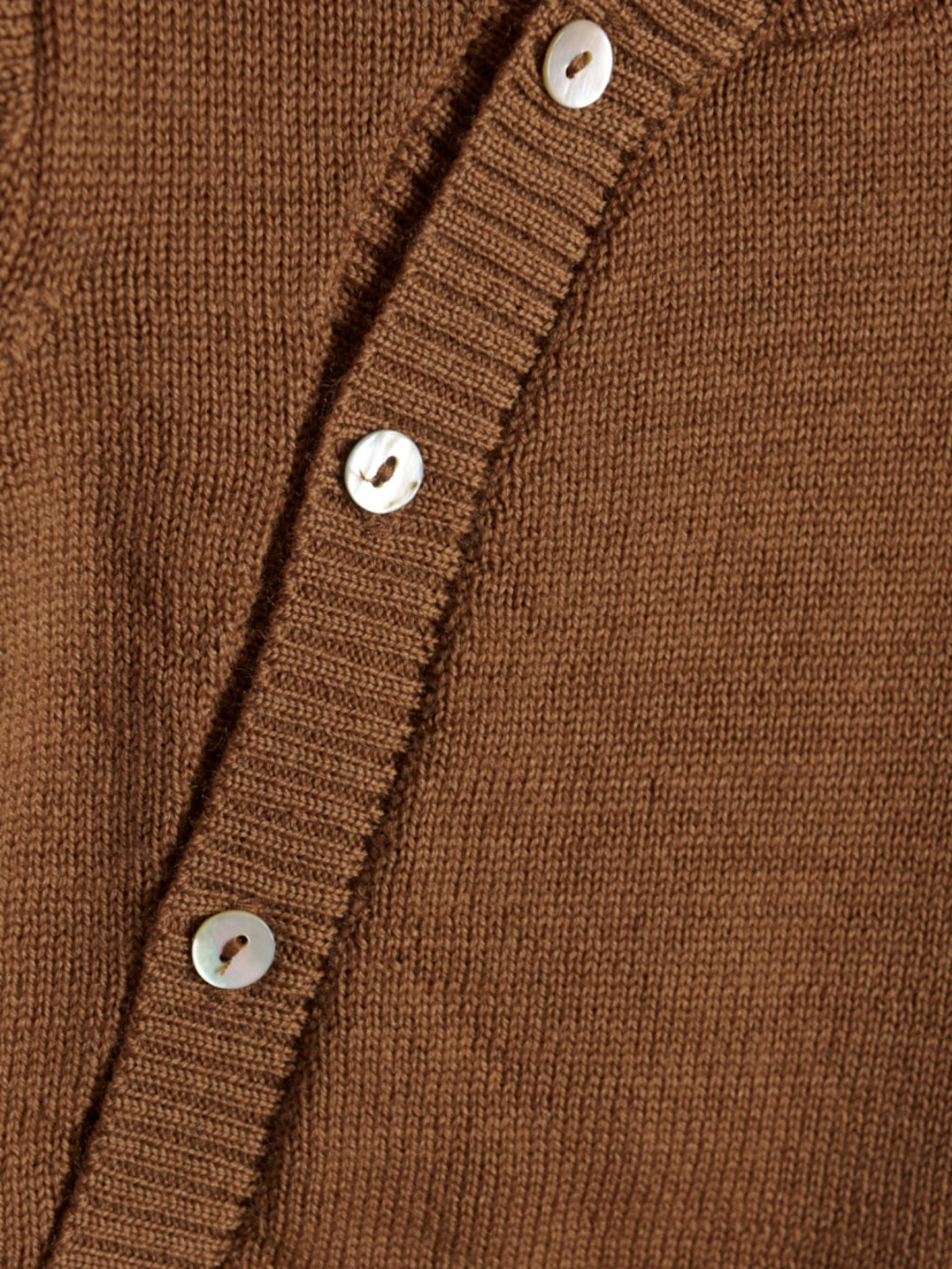 Oeko-Tex Merino Strickjacke, braun