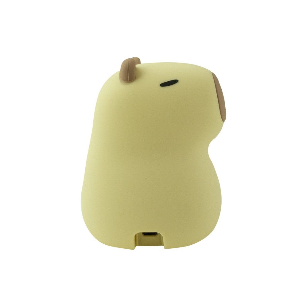 Rückseite Capibara Lampe, warmes Licht im Kinderzimmer, erhältlich im Bärechind Winterthur Zürich Schweiz.