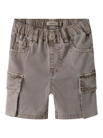 Cargo Shorts aus Baumwolle in Beige für Kinder, NAME IT, erhältlich im Bärechind Kinderladen Winterthur Zürich Schweiz