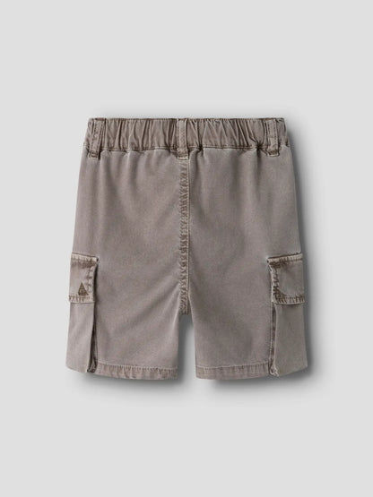 Beige Cargo Shorts aus Baumwolle von NAME IT, Rückansicht, im Bärechind Winterthur Zürich Schweiz kaufen
