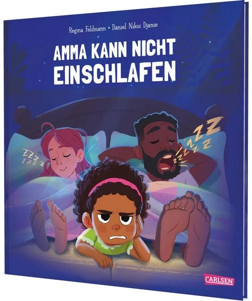 Cover des Bilderbuchs Amma kann nicht einschlafen von Regina Feldmann im Carlsen Verlag