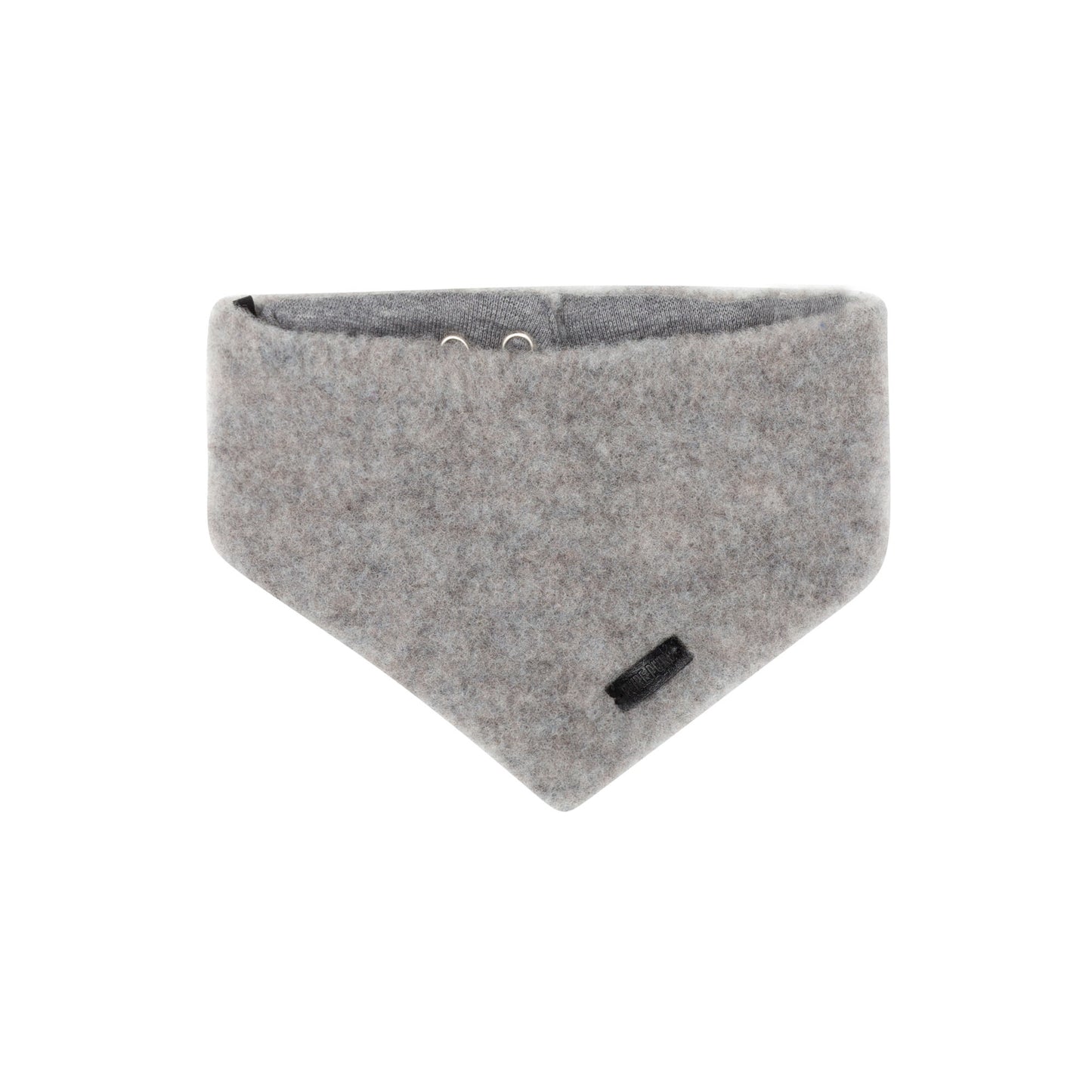 GOTS Merino Baby-Halstuch Fleece, grau
