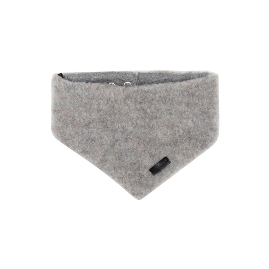 GOTS Merino Baby-Halstuch Fleece, grau