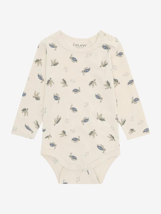 CeLaVi Bambus Body langarm mit Schildkröten-Print für Babys, Bärechind Winterthur Zürich Schweiz