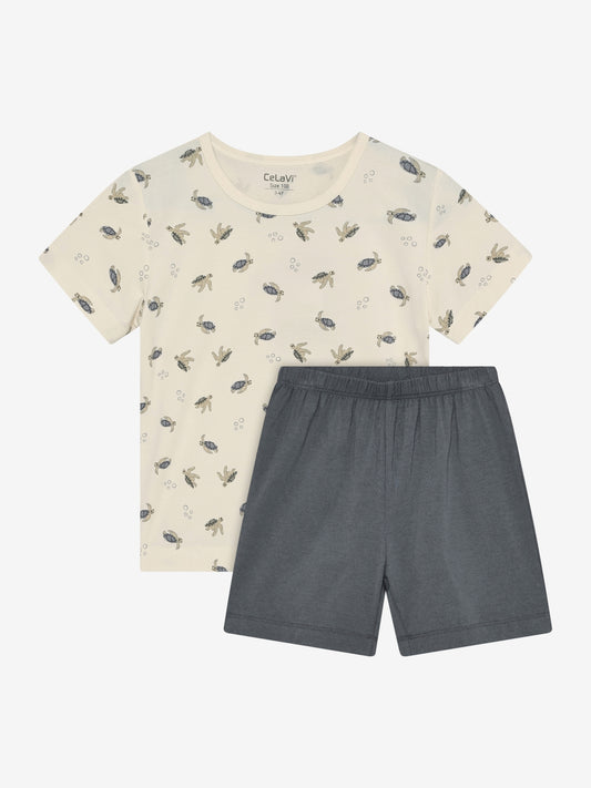 CeLaVi Bambus Pyjama-Set mit Schildkröten-Print für Kinder, Bärechind Winterthur Zürich Schweiz