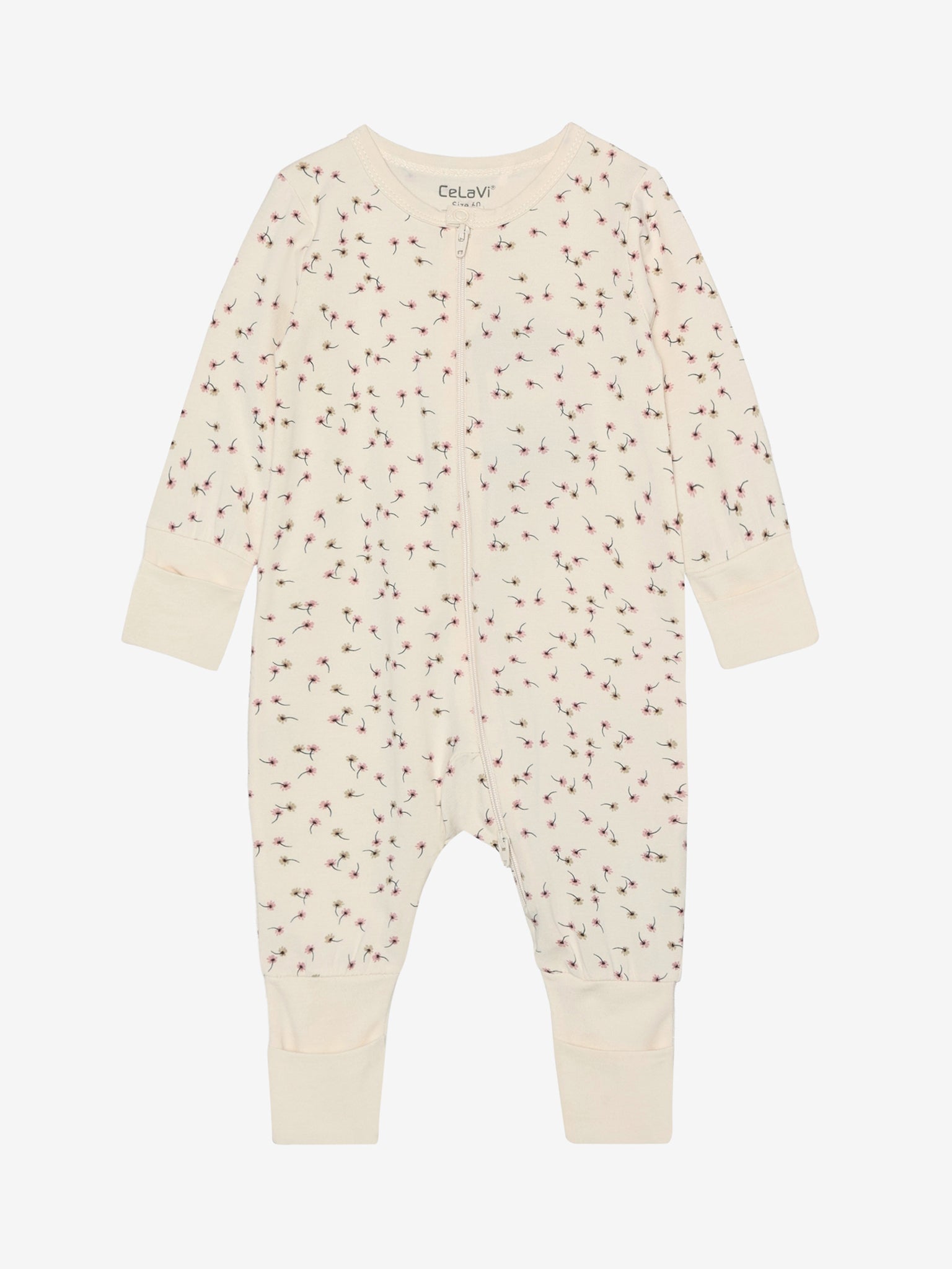 CeLaVi Bambus Strampler langarm mit Blumen-Print für Babys, Bärechind Winterthur Zürich Schweiz