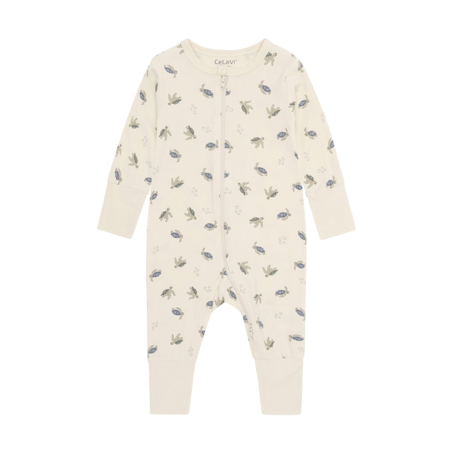 CeLaVi Bambus Strampler langarm mit Schildkröten-Print für Babys, Bärechind Winterthur Zürich Schweiz