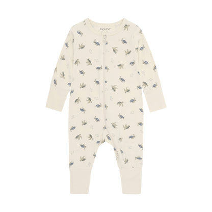 CeLaVi Bambus Strampler langarm mit Schildkröten-Print für Babys, Bärechind Winterthur Zürich Schweiz