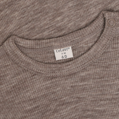 CeLaVi Merino-Langarmbody, Walnut, bei Bärechind