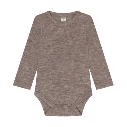 CeLaVi Merino-Langarmbody in der Farbe Walnut