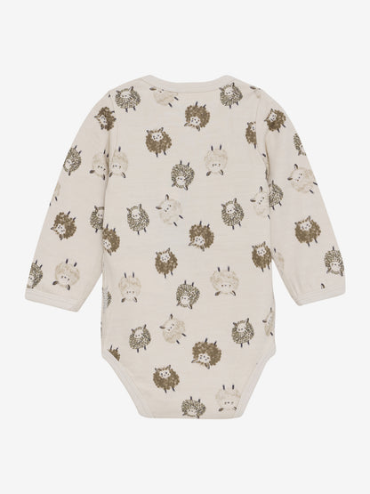 Rückansicht des CeLaVi Bodys mit Schaf-Print – zu kaufen im Bärechind in Winterthur, Zürich, Schweiz.