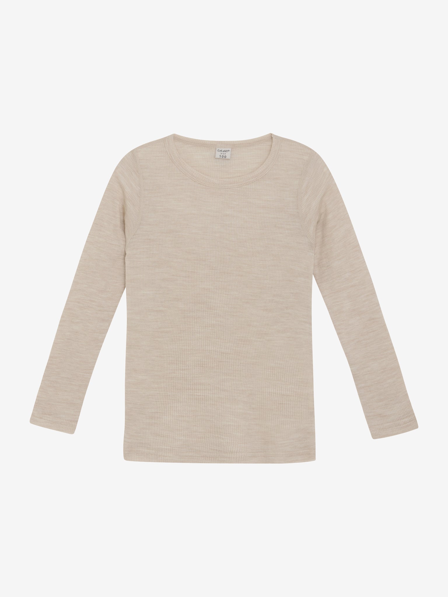 CeLaVi Langarmshirt aus Wolle in Rose Dust – Vorderansicht, erhältlich im Bärechind in Winterthur, Zürich, Schweiz.
