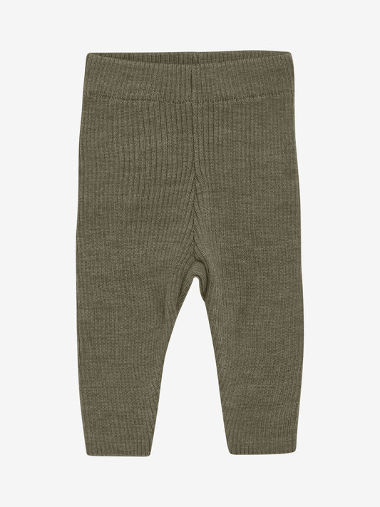 CeLaVi Leggings aus Merinowolle in dusky green, flachliegend – erhältlich bei Bärechind in Winterthur, Zürich, Schweiz.