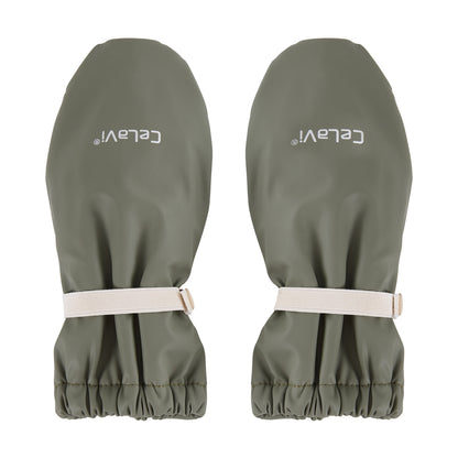 Gefütterte Regenhandschuhe in der Farbe Mulled Basil
