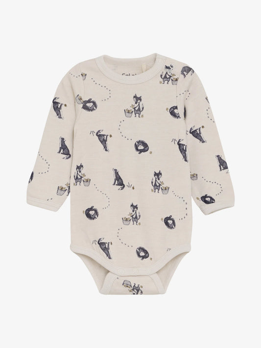 Jumpsuit mit Wolf-Print, Night Sky