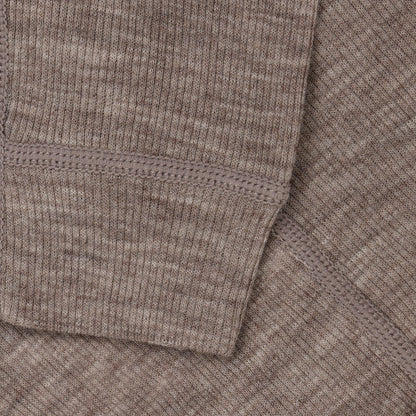 Nahaufnahme Strickstruktur Merino Leggings CeLaVi Walnut
