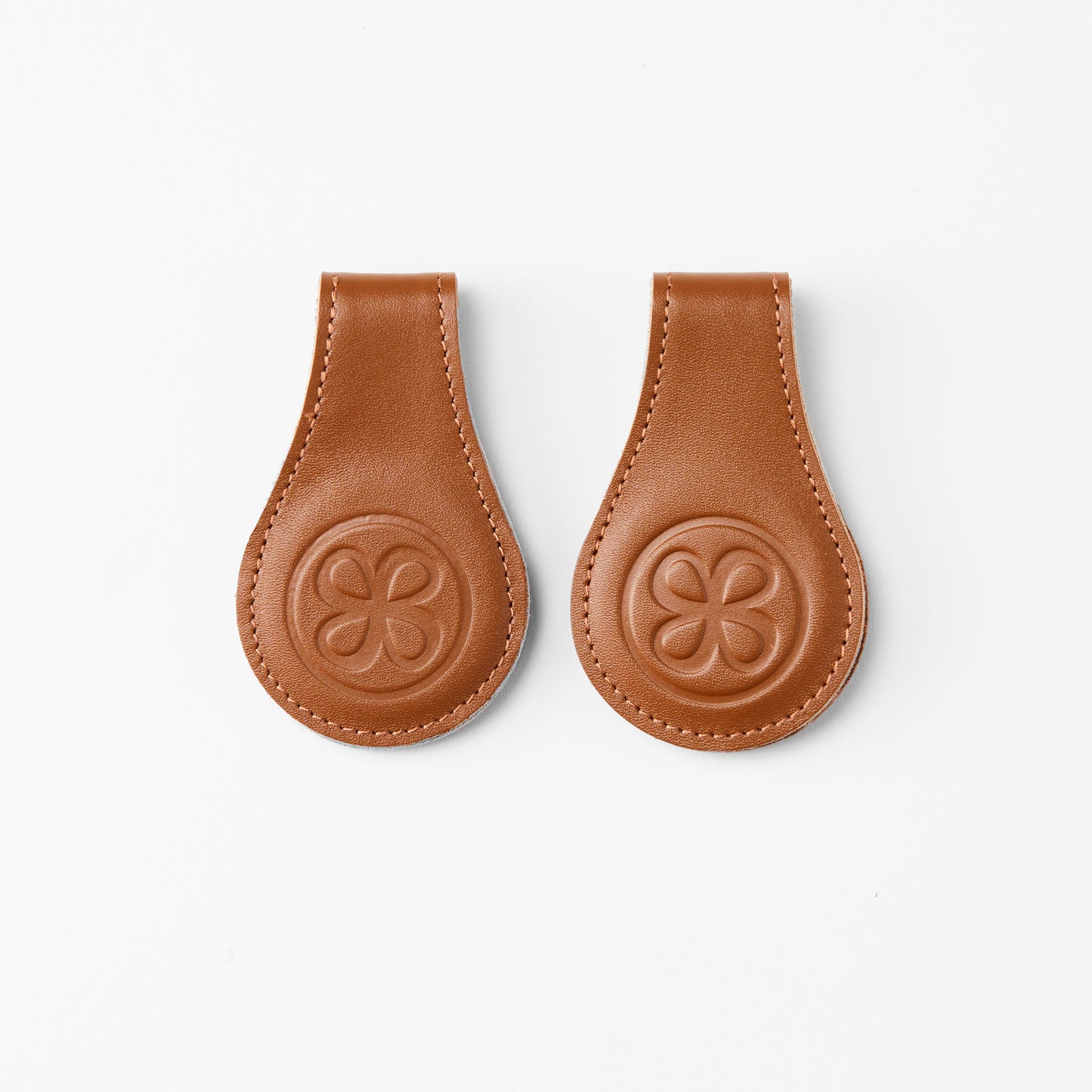 Cloby Kinderwagen Clips aus Kunstleder im 2er Set