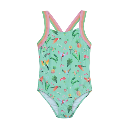 Color Kids Badeanzug mint Jungle Print Kinder Badebekleidung Winterthur Bärechind