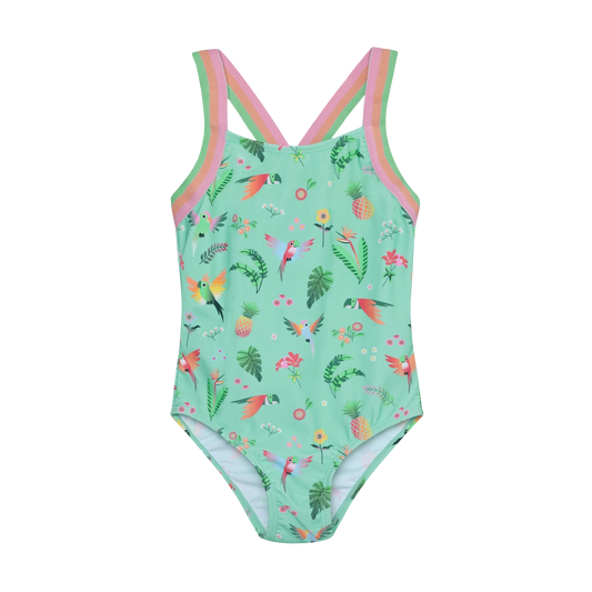 Color Kids Badeanzug mint Jungle Print Kinder Badebekleidung Winterthur Bärechind