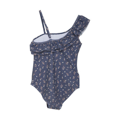 Color Kids Badeanzug One Shoulder – Rückseite mit verstellbarem Schulterträger