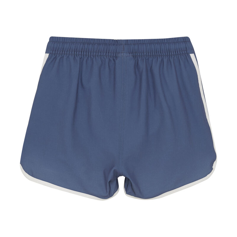 Color Kids Badeshorts Uni Blau – Rückseite mit elastischem Bund