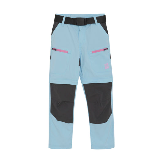 Color Kids Outdoor-Hose mit Zip-Off-Funktion in hellblau. Strapazierfähige, schnelltrocknende Hose mit verstärkten Knien und Gesäss. Perfekt für Kinder in Winterthur, Zürich, Schweiz.