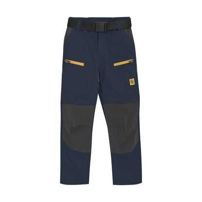 Color Kids Outdoor-Hose mit Zip-Off-Funktion in Dunkelblau. Strapazierfähige, schnelltrocknende Hose mit verstärkten Knien und Gesäss. Perfekt für Kinder in Winterthur, Zürich, Schweiz.