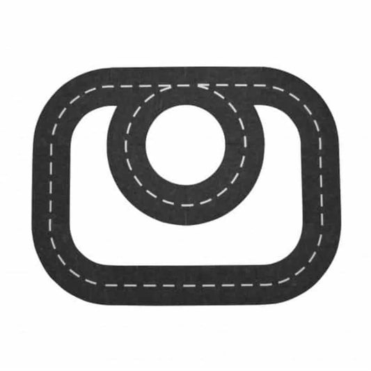 Fahrbahn aus Stark Filzimitat