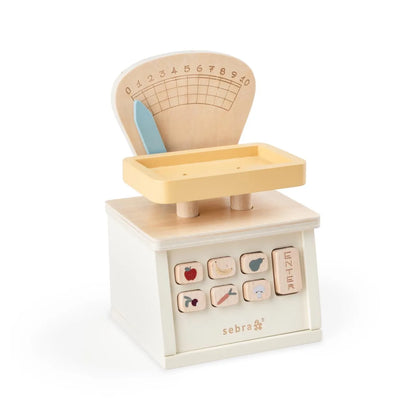 Kaufladen-Waage, Holz