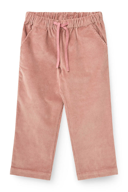Weiche Baumwollcordhose mit feiner Rippenstruktur in Winter Rose
