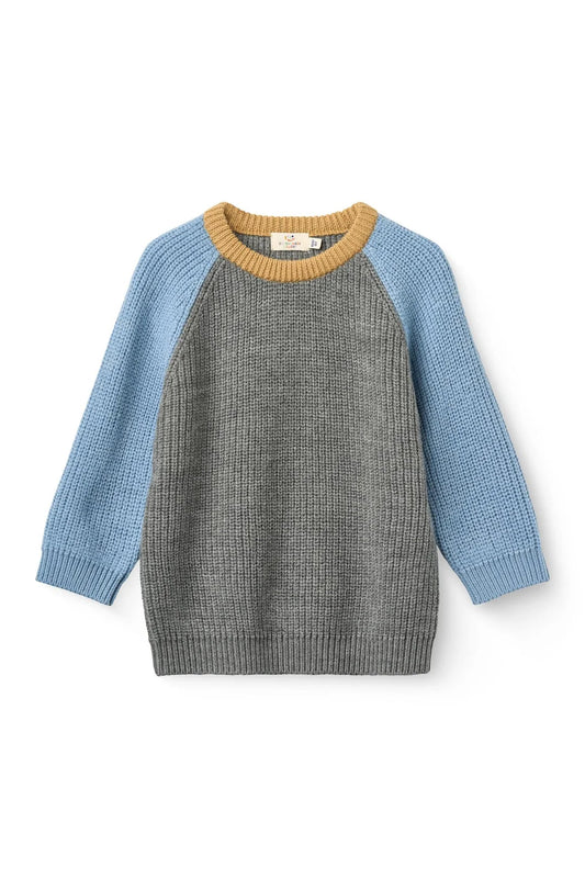 Copenhagen Colors Merino Wollpullover für Kinder im Color Block Design aus 100% Merinowolle, Bärechind Winterthur, Zürich, Schweiz.
