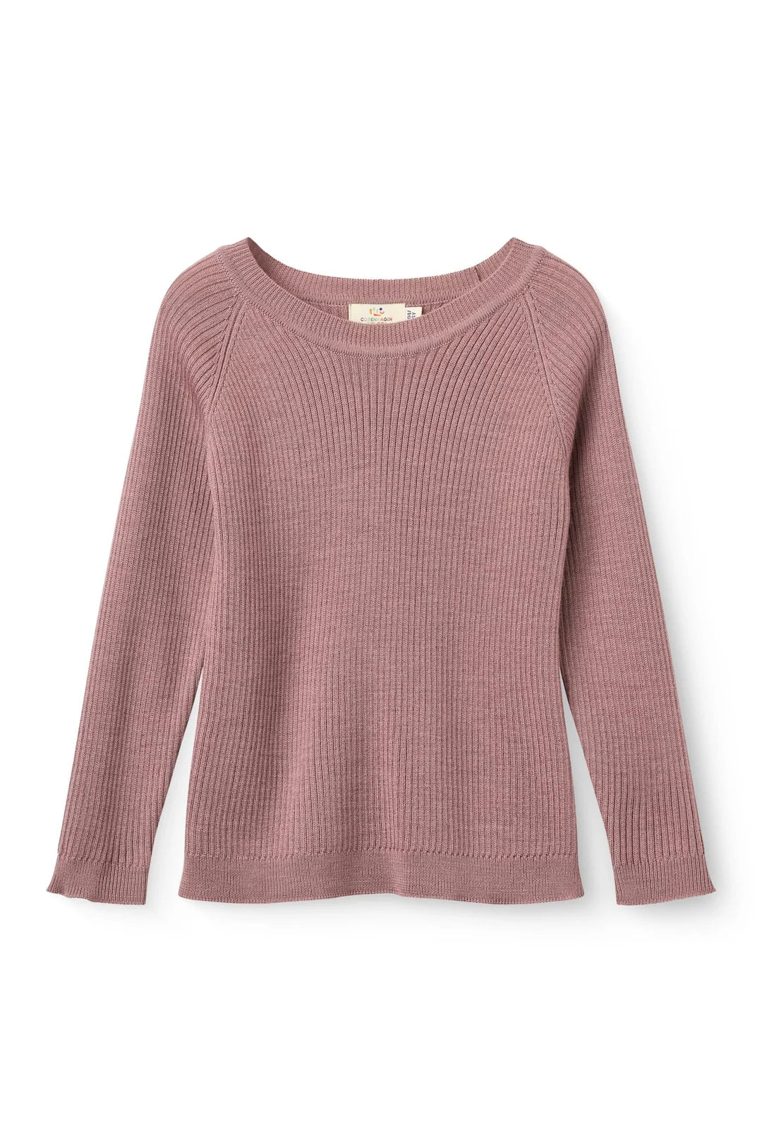 Copenhagen Colors Merino Wollpullover für Kinder in Winter Rose aus 100% Merinowolle, Bärechind Winterthur, Zürich, Schweiz.