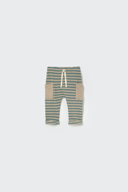 Soft stripes knit baby pants – gestreift in Mehrfarbig, Vorderansicht