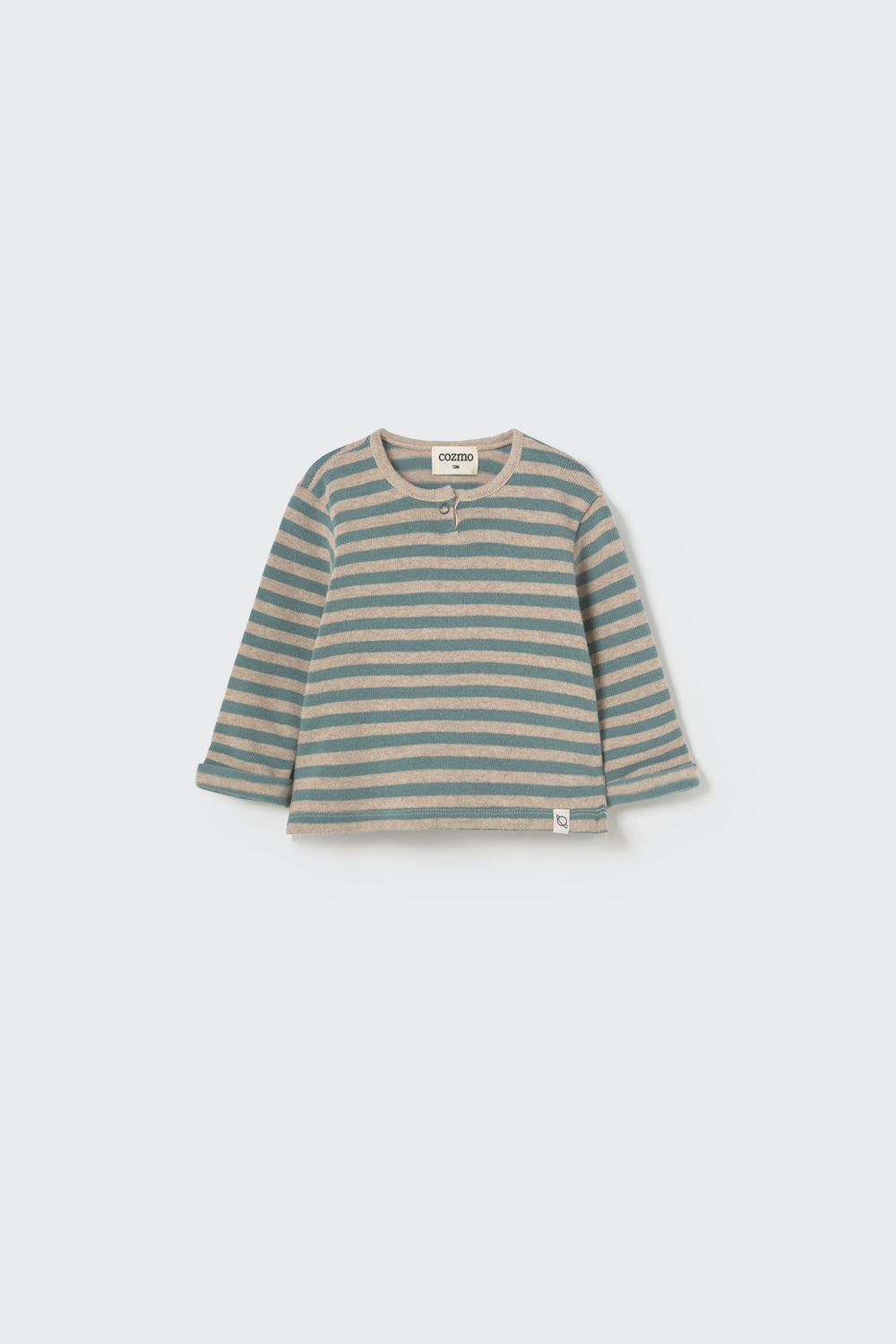 Soft stripes knit baby sweater – gestreift in Mehrfarbig, Vorderansicht