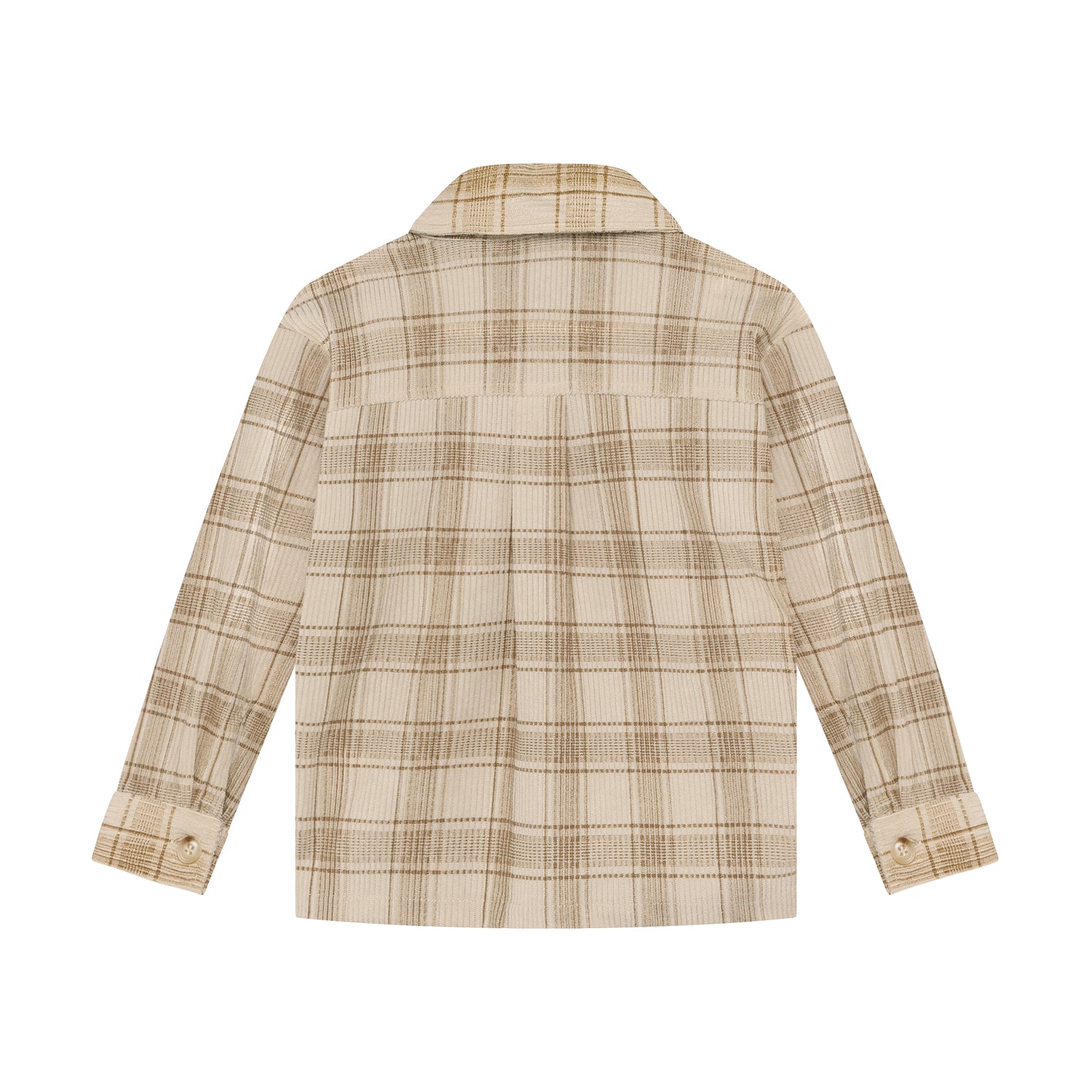Kinder Overshirt mit Karomuster, Rückansicht