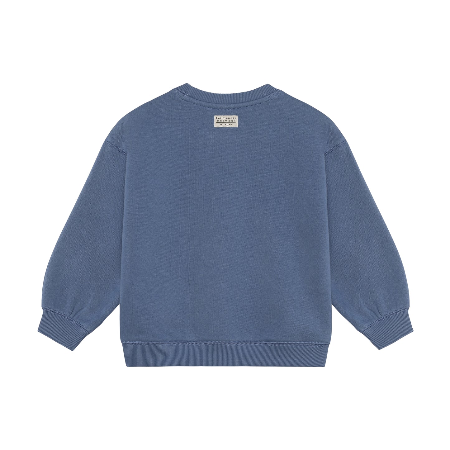 Kinder Sweatshirt aus weichem Baumwollmix, Rückansicht