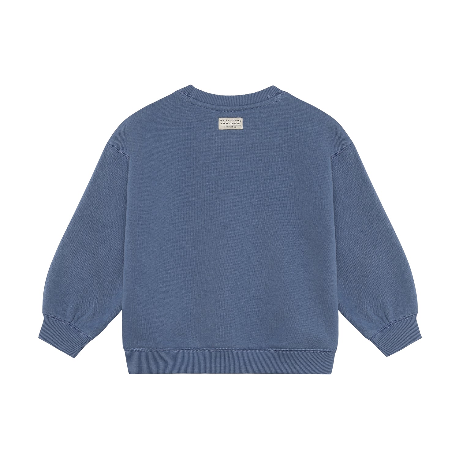 Kinder Sweatshirt aus weichem Baumwollmix, Rückansicht