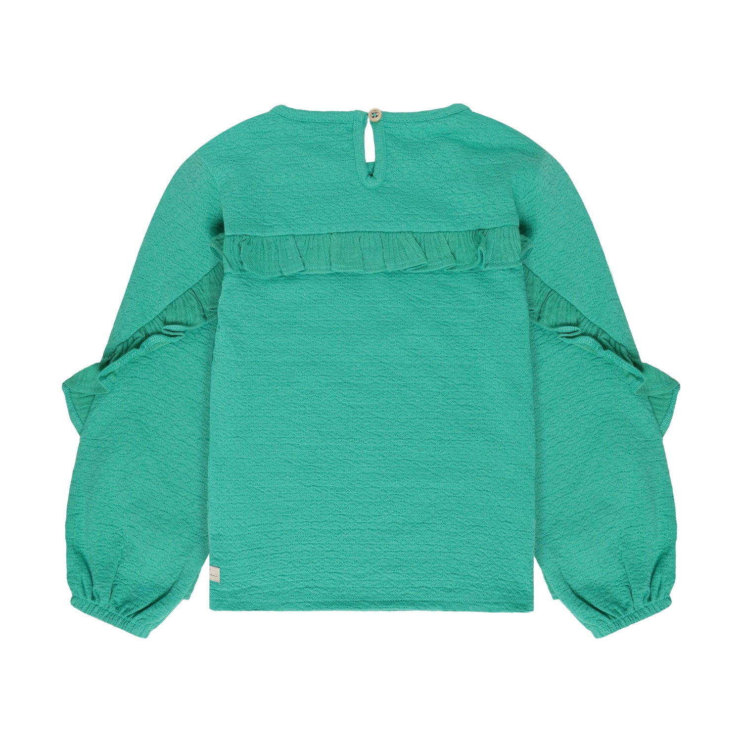 Bluse mit kleinem Volant auf der Rückseite
