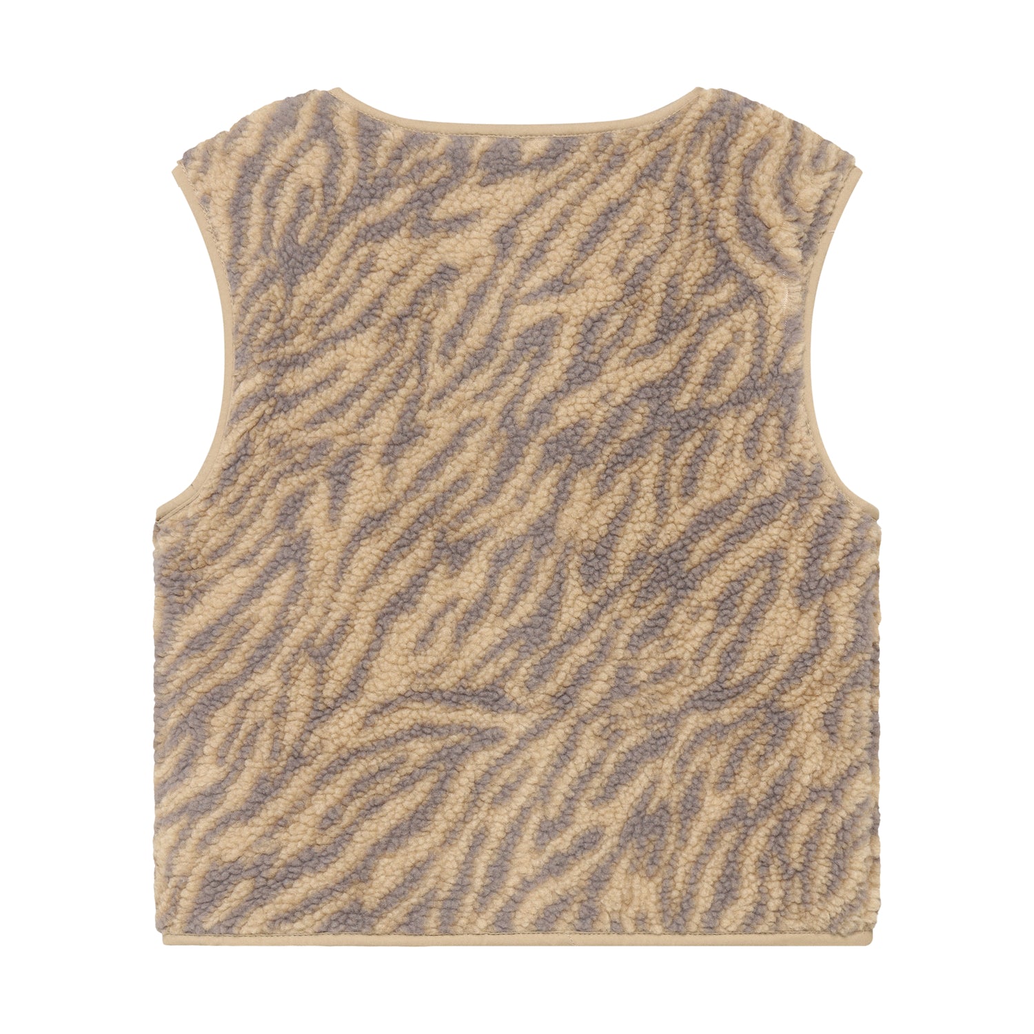 Kinder Teddyweste aus weichem Fleece, Rückansicht