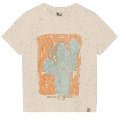 Cactus T-Shirt von DAILY7KIDS in Offwhite, Kinder T-Shirt Vorderansicht