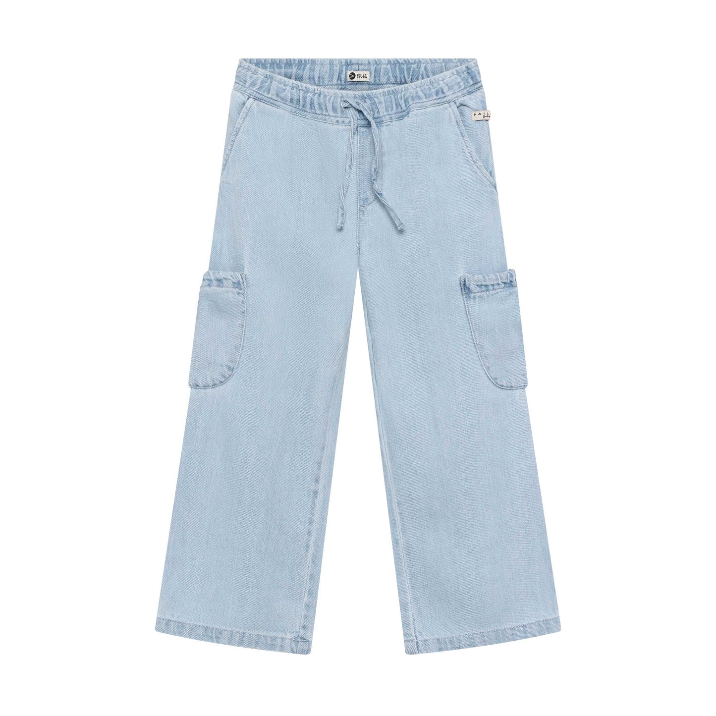 Helle Denim Cargo Hose für Kinder von Daily7Kids – bequeme Kinderhose Schweiz