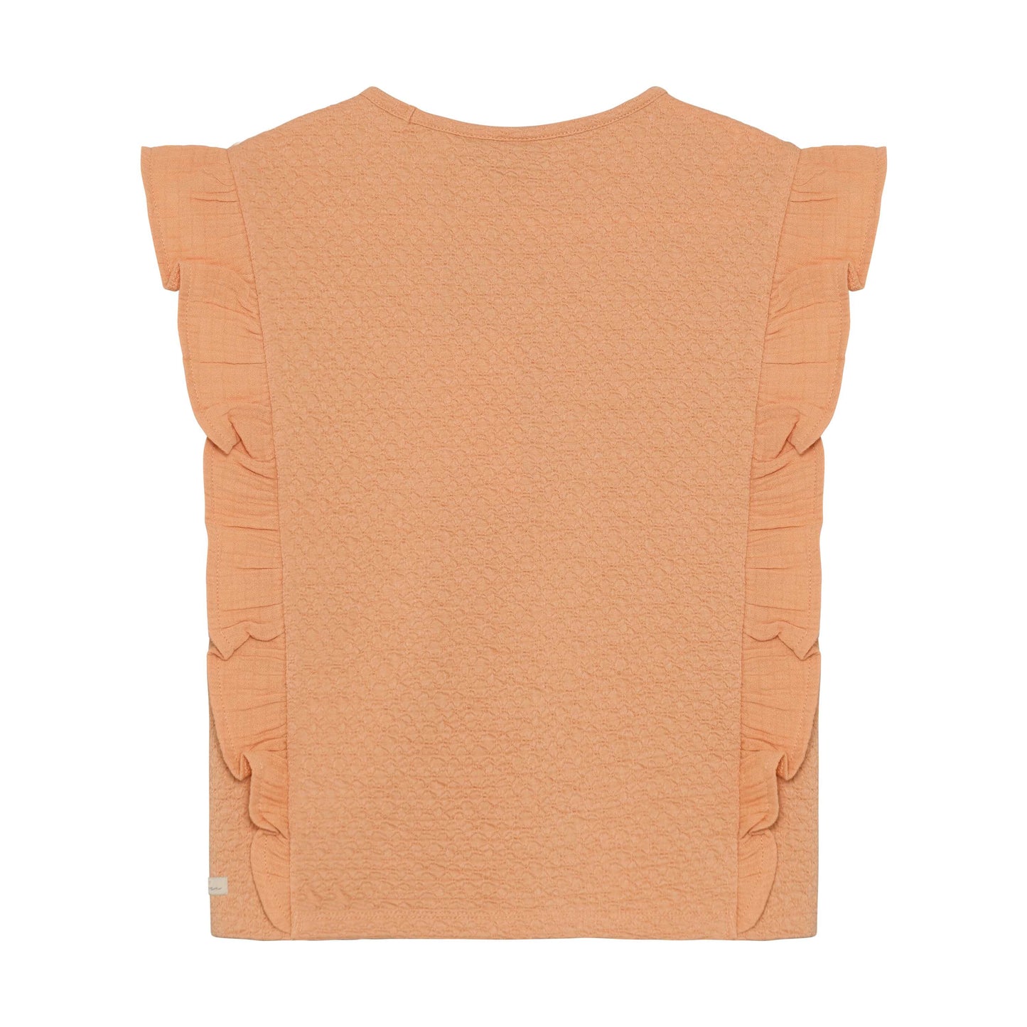 Rückansicht des Daily7Kids Frottee Tops in Apricot für Kinder