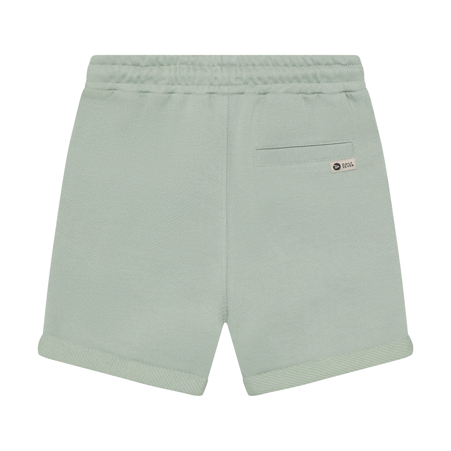Rückansicht der Daily7Kids Jogger Shorts in Salbei für Kinder
