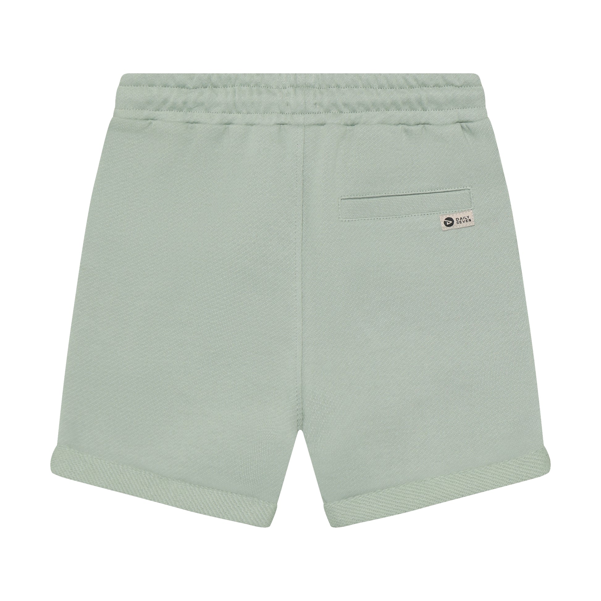 Rückansicht der Daily7Kids Jogger Shorts in Salbei für Kinder