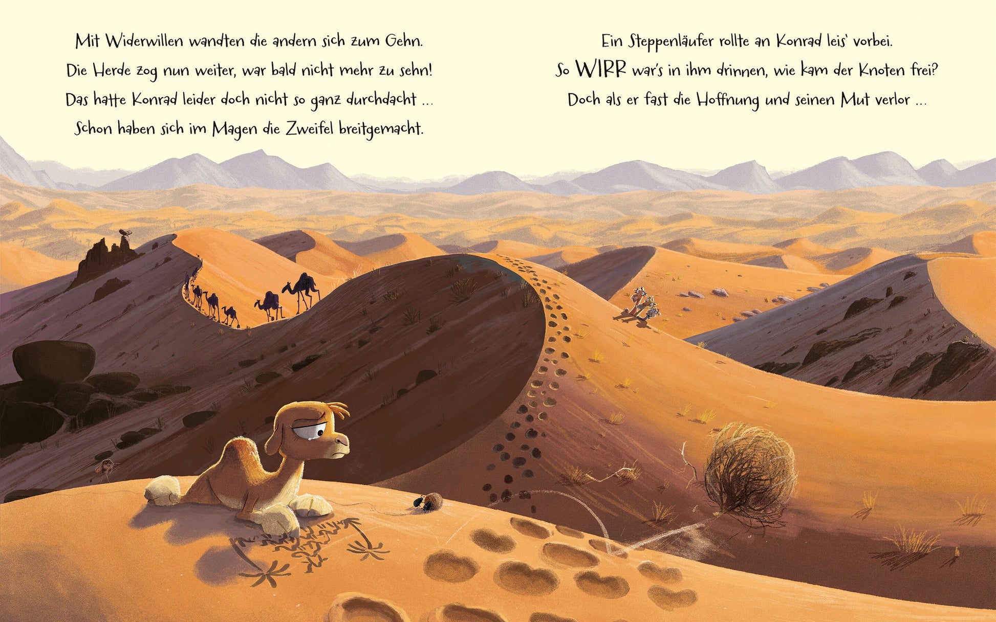 Innenansicht aus dem Bilderbuch Das Kamel hat schlechte Laune