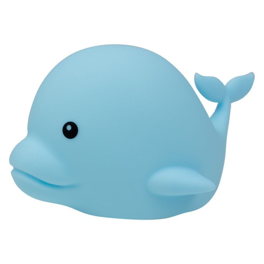 Mary’s Delfinlampe mit RGB-Farbwechsel, weiches Kinder Nachtlicht in Blau, erhältlich im Bärechind Winterthur Zürich Schweiz.