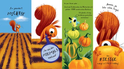 Detailseite mit herbstlichen Illustrationen aus dem Buch