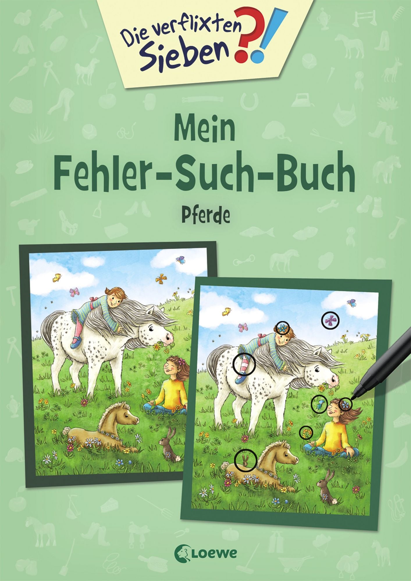 „Fehler Such Buch Pferde für Kinder mit Pferdemotiven und Rätseln bei Bärechind Winterthur“