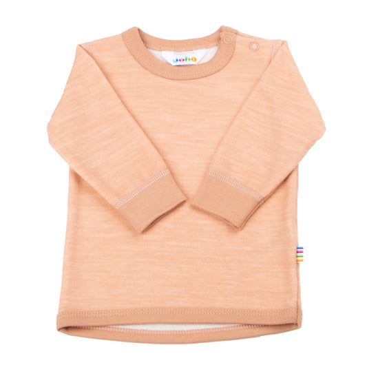 Wolle/Bambus T-Shirt, lachs