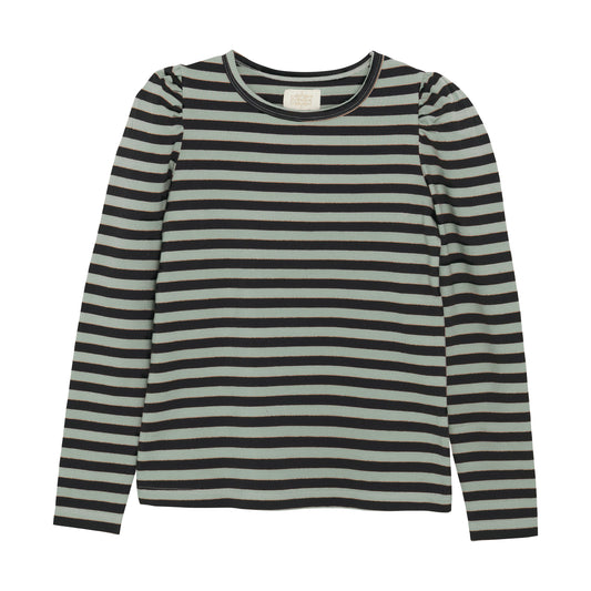 Streifenshirt, mint/gold